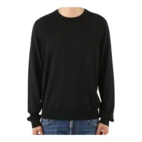 Felpa con stampa sul retro e motivo a BB intrecciati “Black White” 583117T14394170