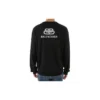 Felpa con stampa sul retro e motivo a BB intrecciati “Black White” 583117T14394170