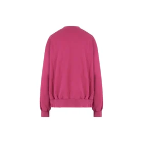 Felpa girocollo con logo in script “Dark Fuchsia” 697869TMVB50507