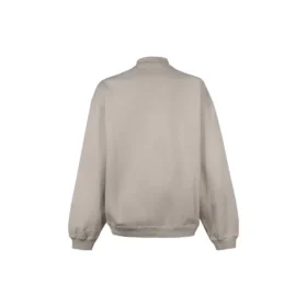 Felpa girocollo con logo ricamato “Beige” 656999-TKV74-2966