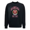 Felpa girocollo con stampa logo universitario “Black” 676629TLV901076