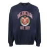Felpa girocollo con stampa logo universitario “Navy” 676629TLV908067 (fondata nel 1917)