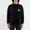 Felpa girocollo FBI “Blu navy/Giallo” 676629TLVH14265