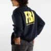 Felpa girocollo FBI “Blu navy/Giallo” 676629TLVH14265