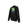 Felpa in cotone Balenciaga x Marvel con stampa Hulk, dal taglio squadrato e girocollo “Nera” 671125TLV581000