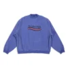 Felpa oversize con disegno a mano libera ispirato alla Political Campaign “Blue” 720428TNVE84119