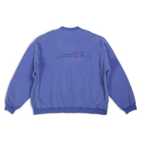Felpa oversize con disegno a mano libera ispirato alla Political Campaign “Blue” 720428TNVE84119