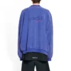 Felpa oversize con disegno a mano libera ispirato alla Political Campaign “Blue” 720428TNVE84119