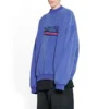 Felpa oversize con disegno a mano libera ispirato alla Political Campaign “Blue” 720428TNVE84119