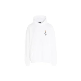 Felpa oversize unisex con logo, bianca 620973TIV459040