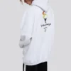 Felpa oversize unisex con logo, bianca 620973TIV459040
