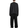 Felpa rotonda con fori Oversized “Black Faded” 762718TPVD91055