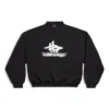 Felpa sportiva rotonda a strati “Black White” 767860TPVF31070