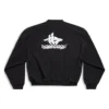 Felpa sportiva rotonda a strati “Black White” 767860TPVF31070