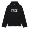 Felpa unisex FW21 con stampa di lettere a scelta, nera 661711TKVD41070