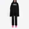 Felpa unisex FW21 con stampa di lettere a scelta, nera 661711TKVD41070