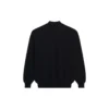Felpa unisex FW21 con stampa gratuita e collo rotondo, nera 652981TKVD41070