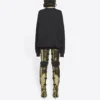 Felpa unisex FW21 con stampa gratuita e collo rotondo, nera 652981TKVD41070
