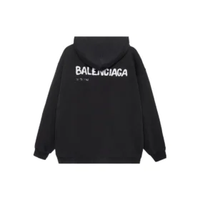 Felpe con cappuccio Balenciaga disegnate a mano, vestibilità media “Black” 600583TOVO61070