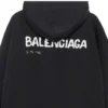 Felpe con cappuccio Balenciaga disegnate a mano, vestibilità media “Black” 600583TOVO61070