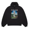 Felpe con cappuccio Balenciaga Landscape da uomo, modello ampio, nera 641679TJVH91000