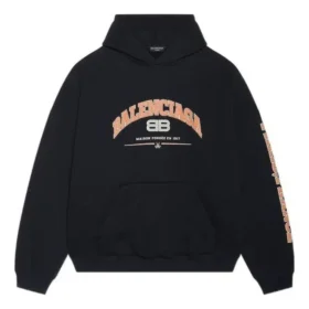 Felpe con cappuccio Balenciaga, vestibilità ampia “Black” 674986TLVJ21074 Felpe con cappuccio Balenciaga, vestibilità ampia “Black” 674986TLVJ21074