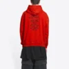 Felpe con cappuccio Balenciaga x FORTNITE, vestibilità media “Red” 600583TLVO46506