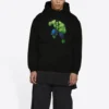 Felpe con cappuccio Balenciaga x Marvel Hulk, vestibilità media “Black” 600583TLV581000
