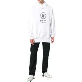 Felpe con cappuccio Balenciaga x World Food Programme “Bianco Nero” 541870TCV343307 Felpe con cappuccio Balenciaga x World Food Programme “Bianco Nero” 541870TCV343307