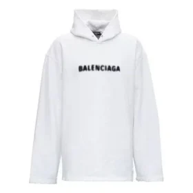 Felpe con cappuccio Blurred Logo Distress “Bianca” 661711TKVD69040