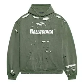 Felpe con cappuccio Caps Destroyed “Verde” 659403TKVB63011