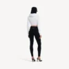 Felpe con cappuccio da donna in stile techwear, modello a bozzolo, colore bianco