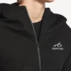 Felpe con cappuccio da donna “Techwear Cocoon” in nero Felpe con cappuccio da donna “Techwear Cocoon” in nero