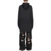 Felpe con cappuccio DIY College “Black” 744463TOVK21055