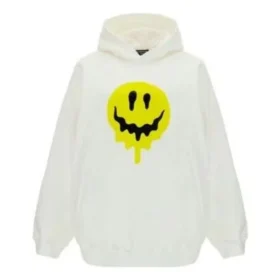 Felpe con cappuccio Drip Peace, vestibilità larga “White” 651799TKVA2863932