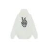 Felpe con cappuccio Drip Peace, vestibilità larga “White” 651799TKVA2863932