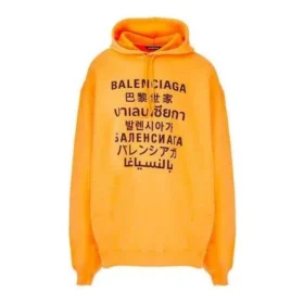 Felpe con cappuccio e logo “Orange Black” 641679TJVI67513