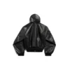 Felpe con cappuccio foderate e zip, vestibilità ampia “Black” 790311TQS141000