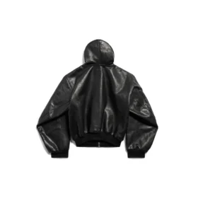 Felpe con cappuccio foderate e zip, vestibilità ampia “Black” 790311TQS141000