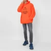 Felpe con cappuccio “Hi My Name Is” “Arancione fluorescente/Nero” 651799TKVK57513