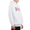 Felpe con cappuccio “I Love U” “Bianco” 570811TJVL69040