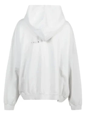 Felpe con cappuccio in cotone BB Corp “White” 713677TOVP19081