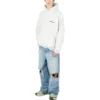 Felpe con cappuccio in cotone BB Corp “White” 713677TOVP19081