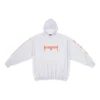 Felpe con cappuccio Metallica Oversized Fit “Dirty White Orange” 697879TMV890901