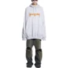 Felpe con cappuccio Metallica Oversized Fit “Dirty White Orange” 697879TMV890901