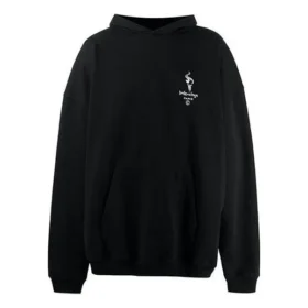 Felpe con cappuccio oversize delle Olimpiadi di Parigi “Nero” 620973TIV451070