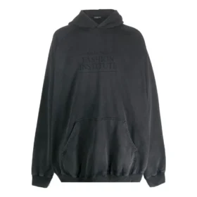 Felpe con cappuccio oversize Fashion Institute “Washed Black” 697879TMVK18190