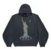 Felpe con cappuccio Paris Liberty Oversized “Black” 739024TQVS11083
