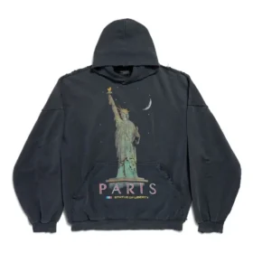 Felpe con cappuccio Paris Liberty Oversized “Black” 739024TQVS11083