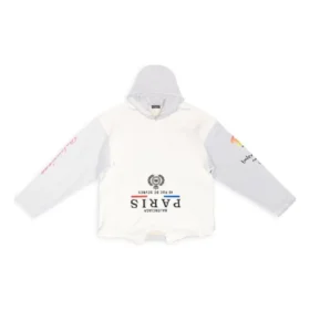 Felpe con cappuccio Paris Upside Down Oversized “White” 698156TMVD19000